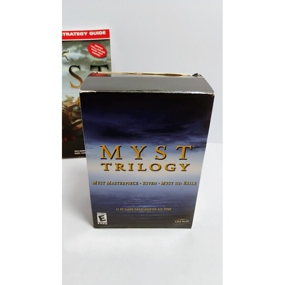 2000 UBISOFT BRODERBUND PRIMA MYST ORIGINAL, TRILOGY, & STRATEGY GUIDE PC LOT - Picture 2 of 9